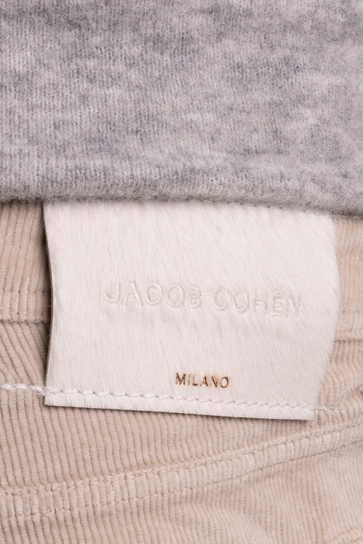 Nick Slim Fit Corduroy Trousers Light Grey