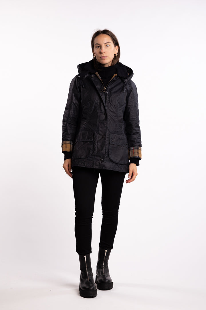 Beadnell Wax Jacket Navy