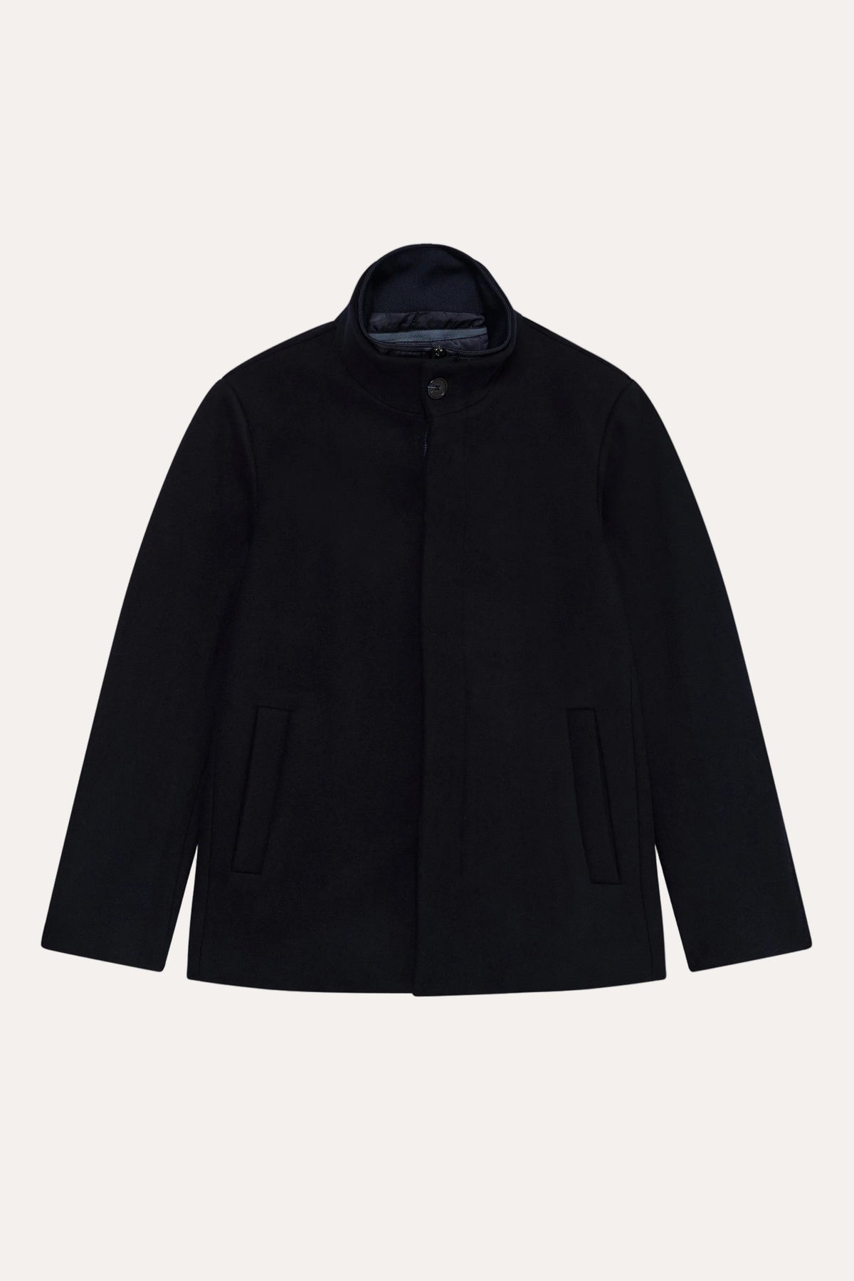 Matinique MAharvey Short Wool Coat Dark Navy - packshot