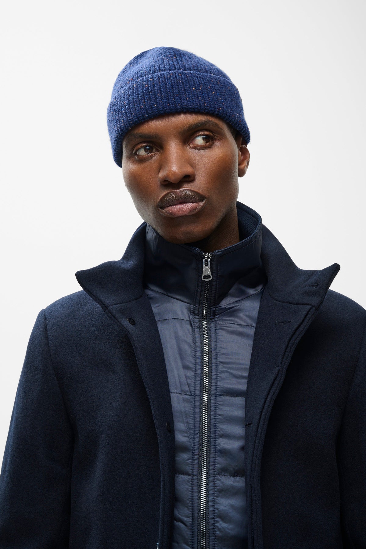 MAharvey Short Wool Coat Dark Navy
