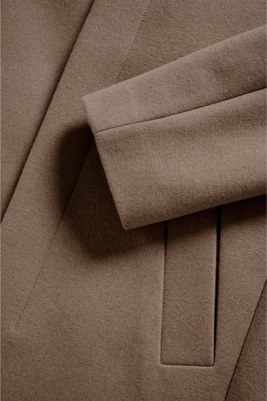 Harvey Classic Wool Coat Walnut
