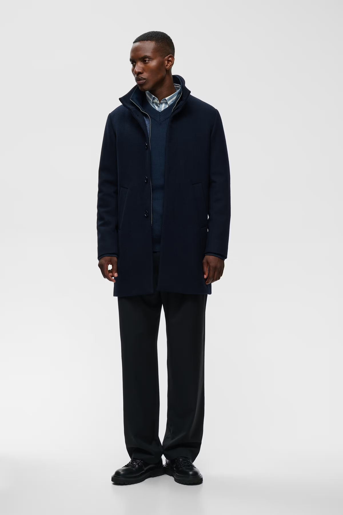 Harvey Classic Wool Dark Navy
