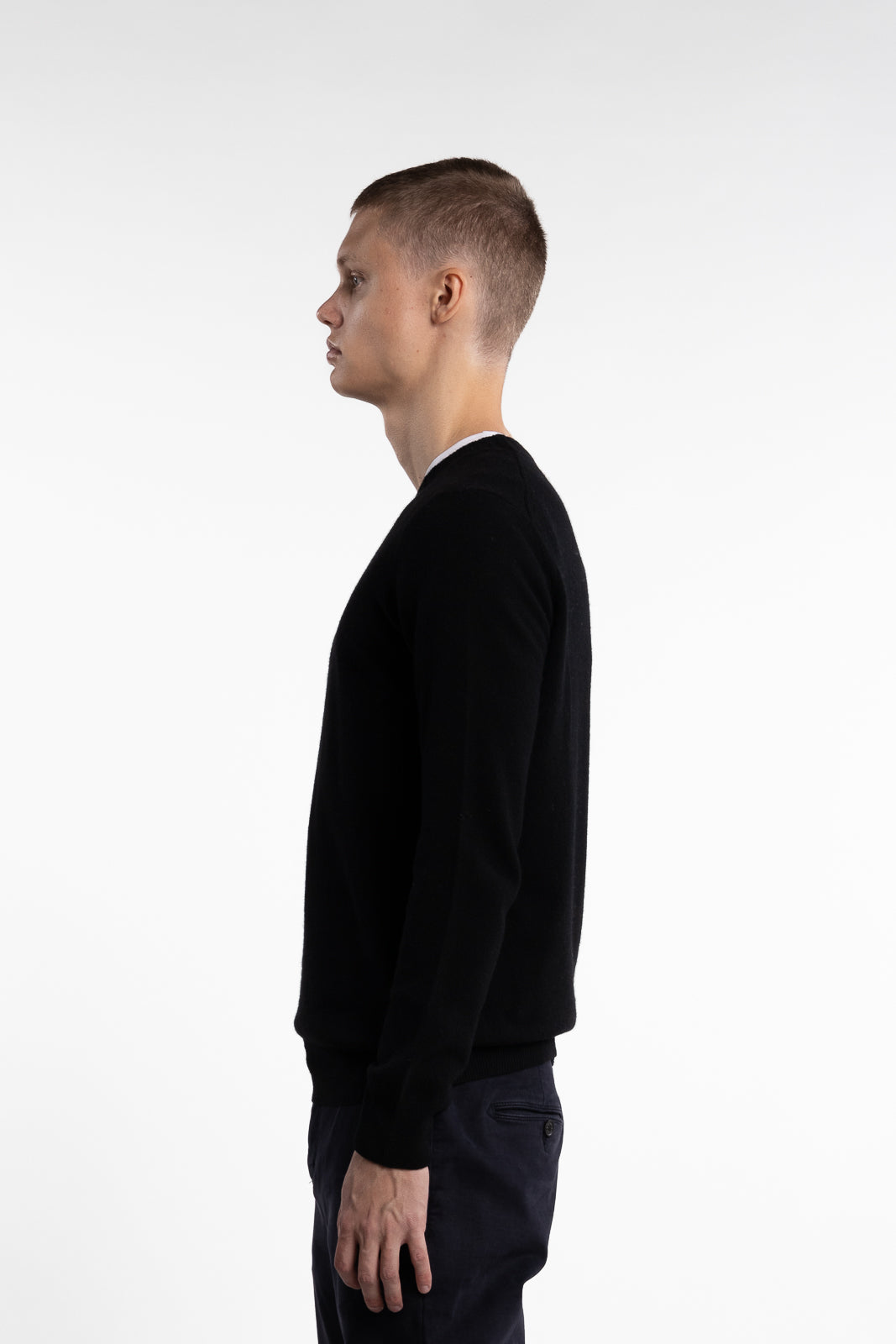 Como Wool/Cashmere Roundneck Black