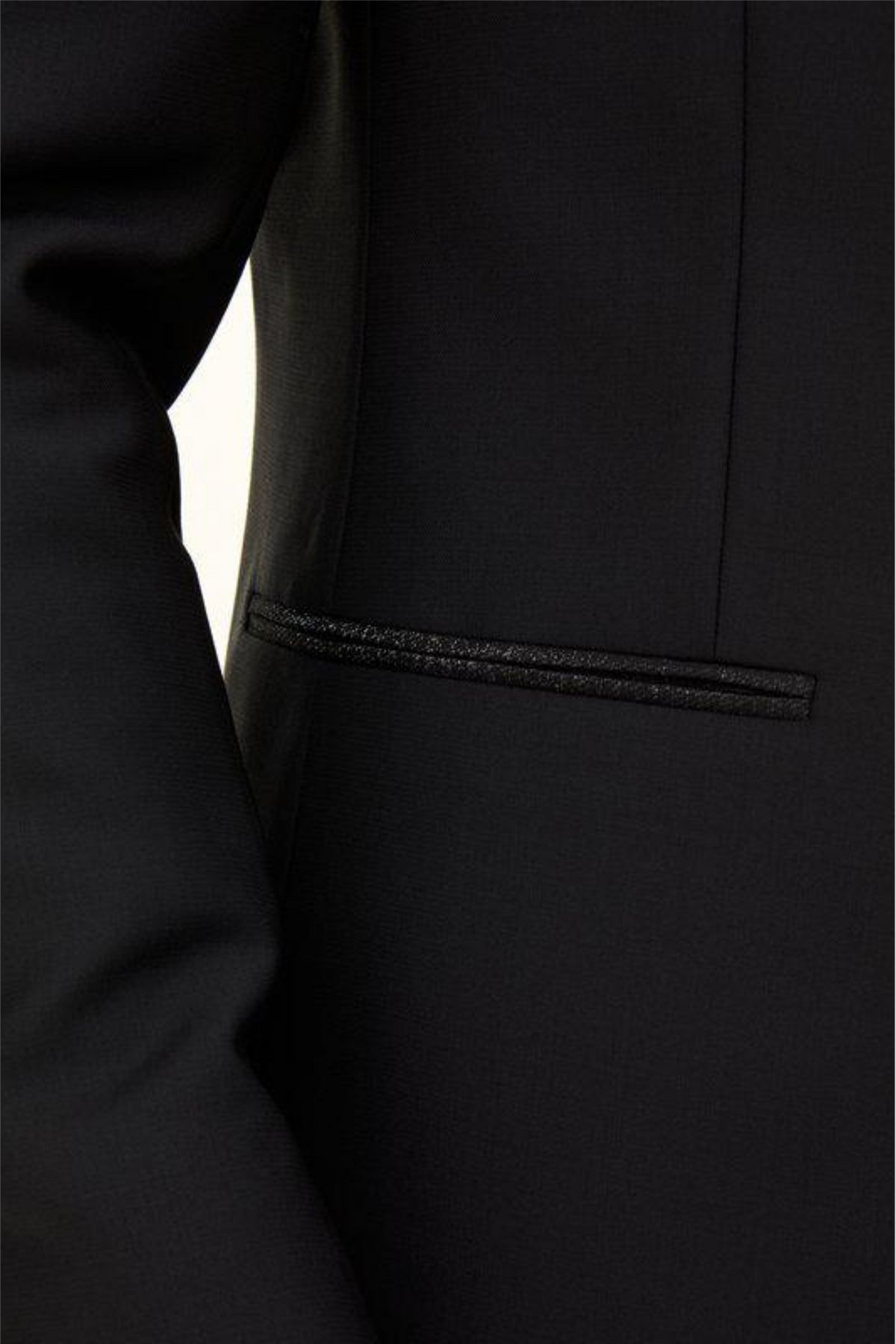 Figaro Regular Fit Tuxedo Blazer Black