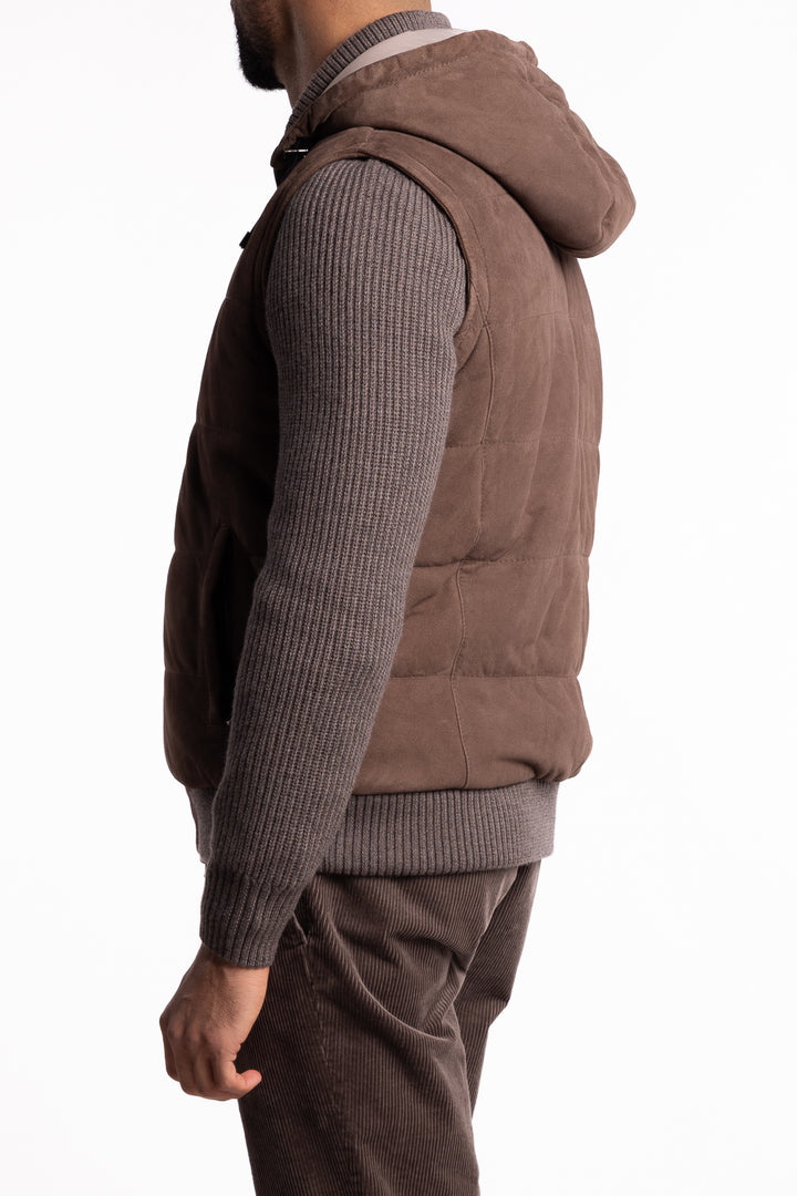 Leather Sport Jacket Brown