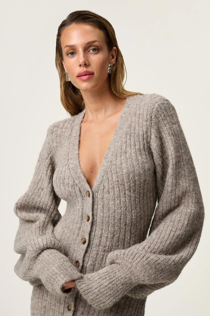 Montana Dress- Beige Melange