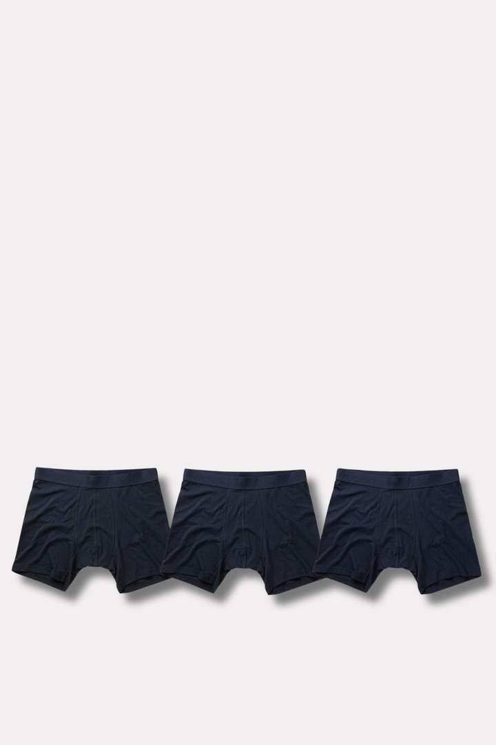 3pk Base Bamboo Boxer Navy