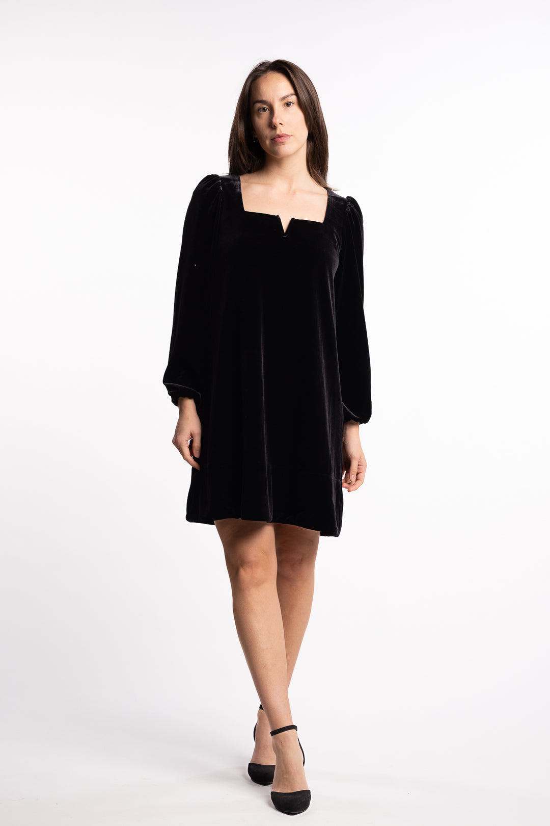 Alice Velour Dress- Black