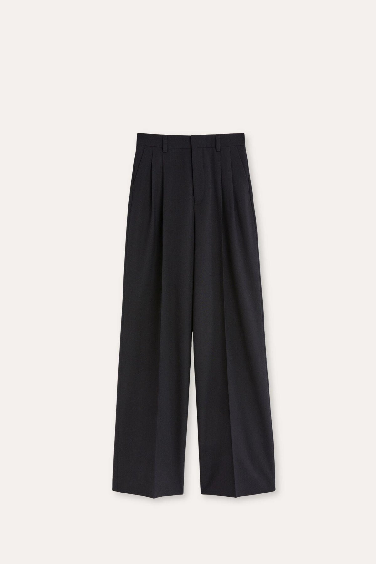 Darcey Wool Trousers- Black
