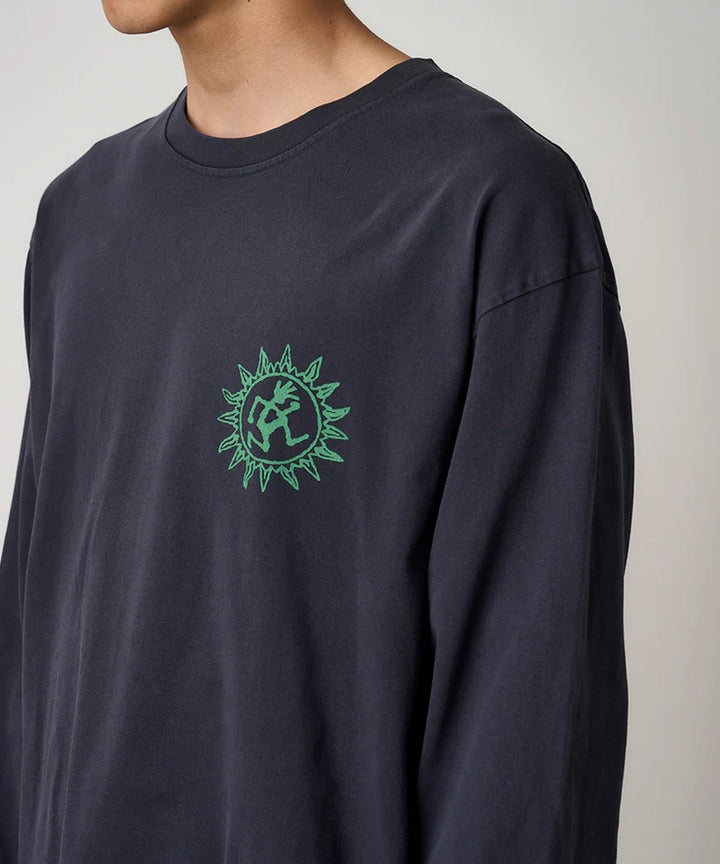 Sun L/S Tee Navy Pigment
