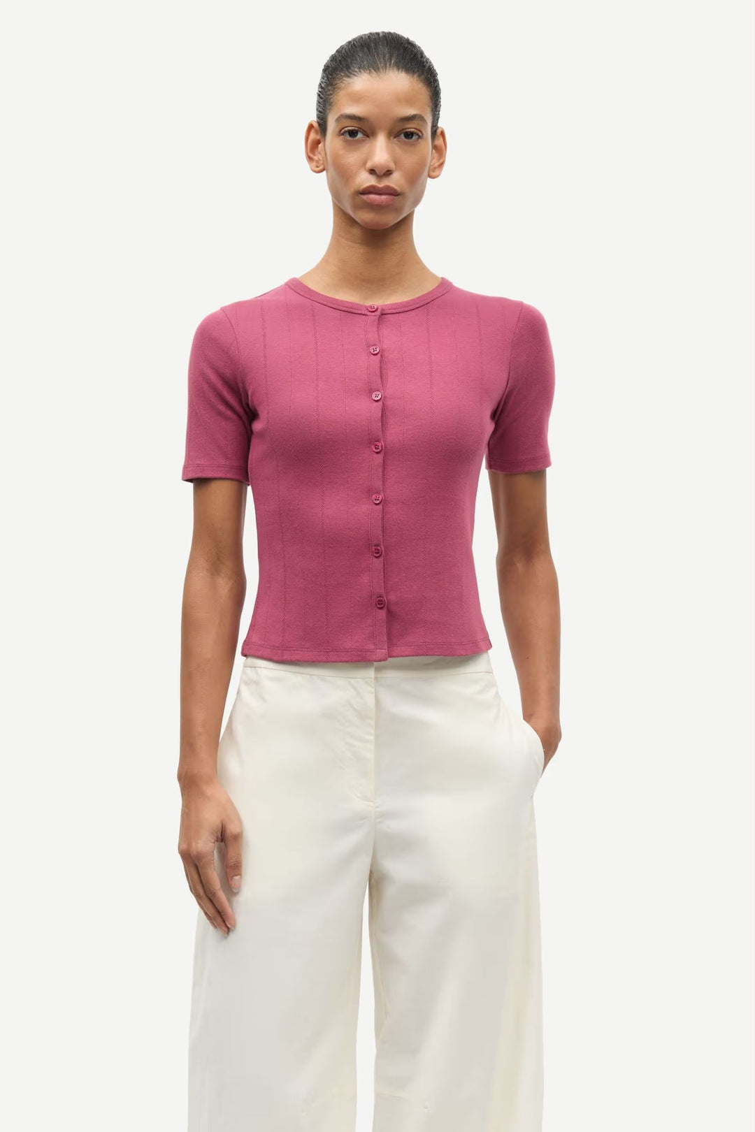 Sajuni SS Cardigan 15901 - Dry Rose