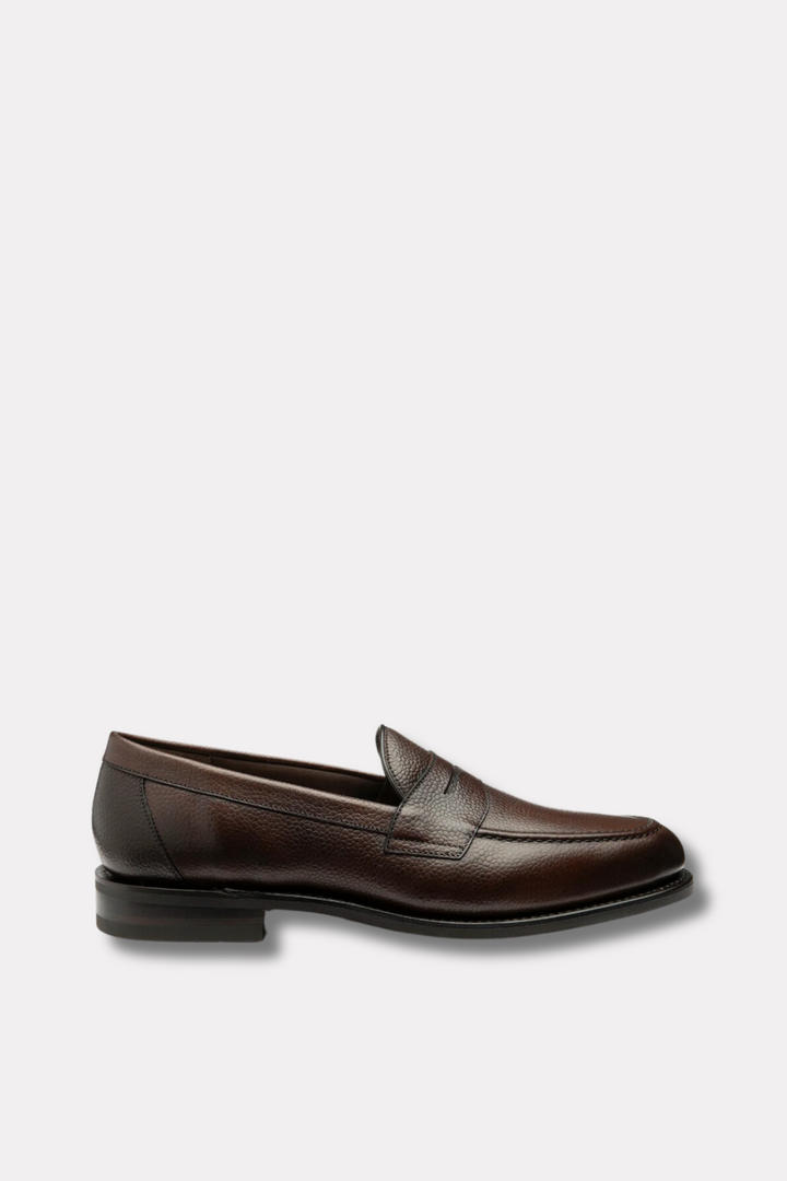 Imperial Penny Loafer Dark Brown Grain