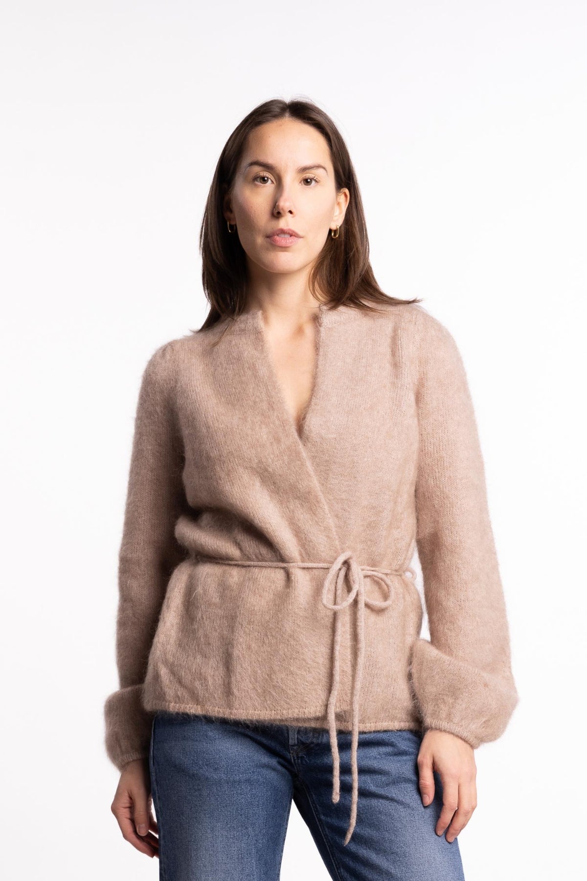 Fredrikke Chunky Cardigan- Hazel beige
