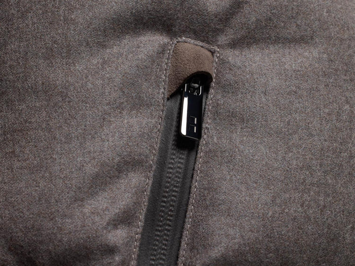 Concord™ Savile Parka Sand Melange Wool