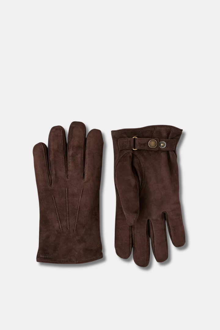 Robert Suede Leather Gloves Espresso