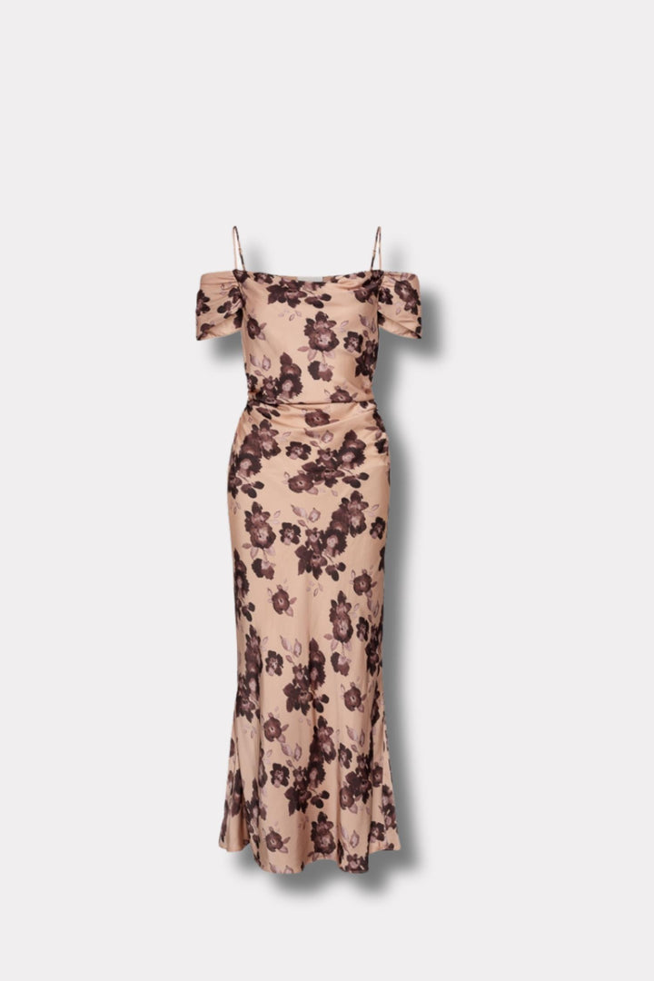 Lyra Dress- Terracotta Floral