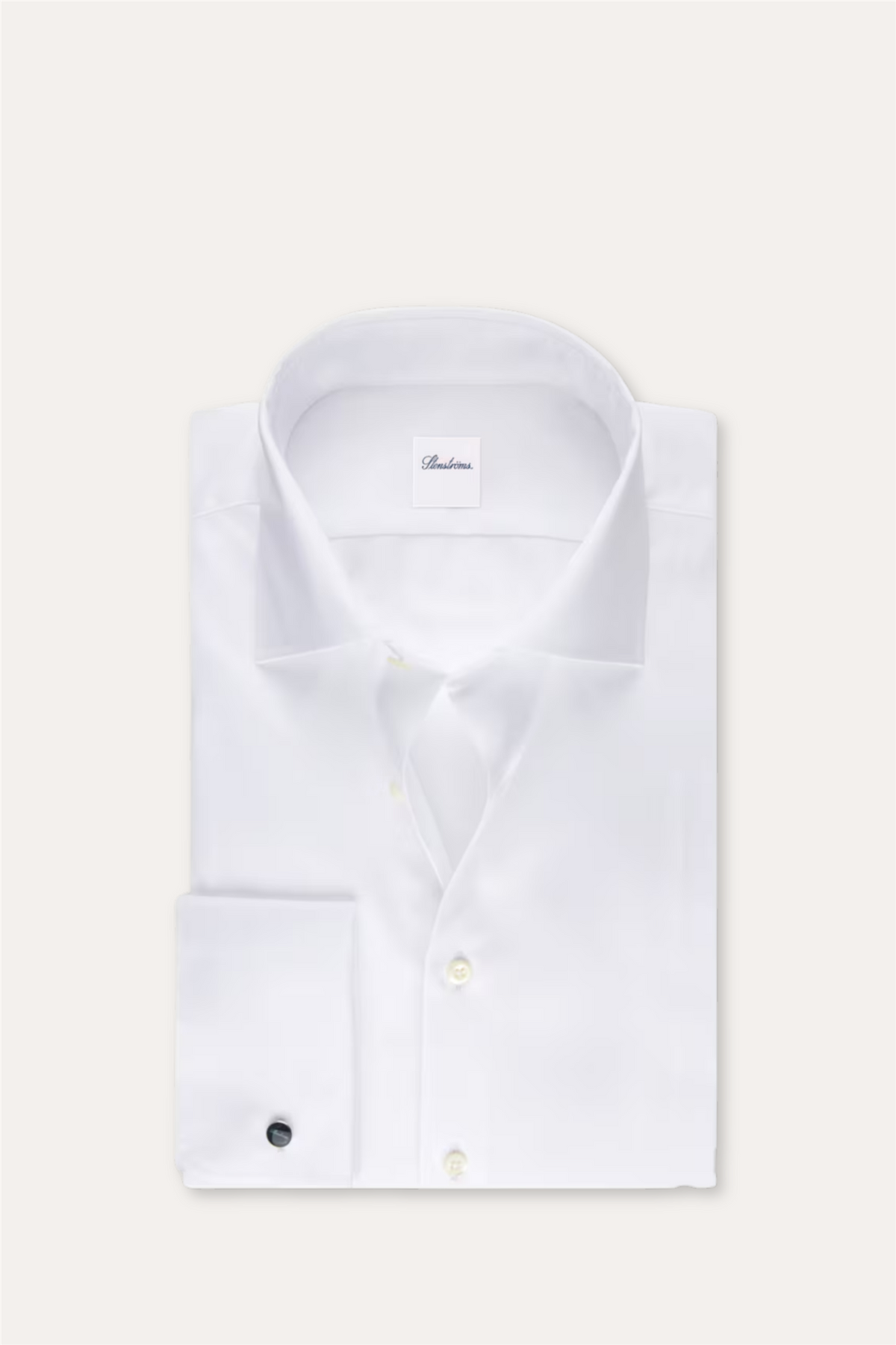 Slimline Twill Shirt French Cuffs White