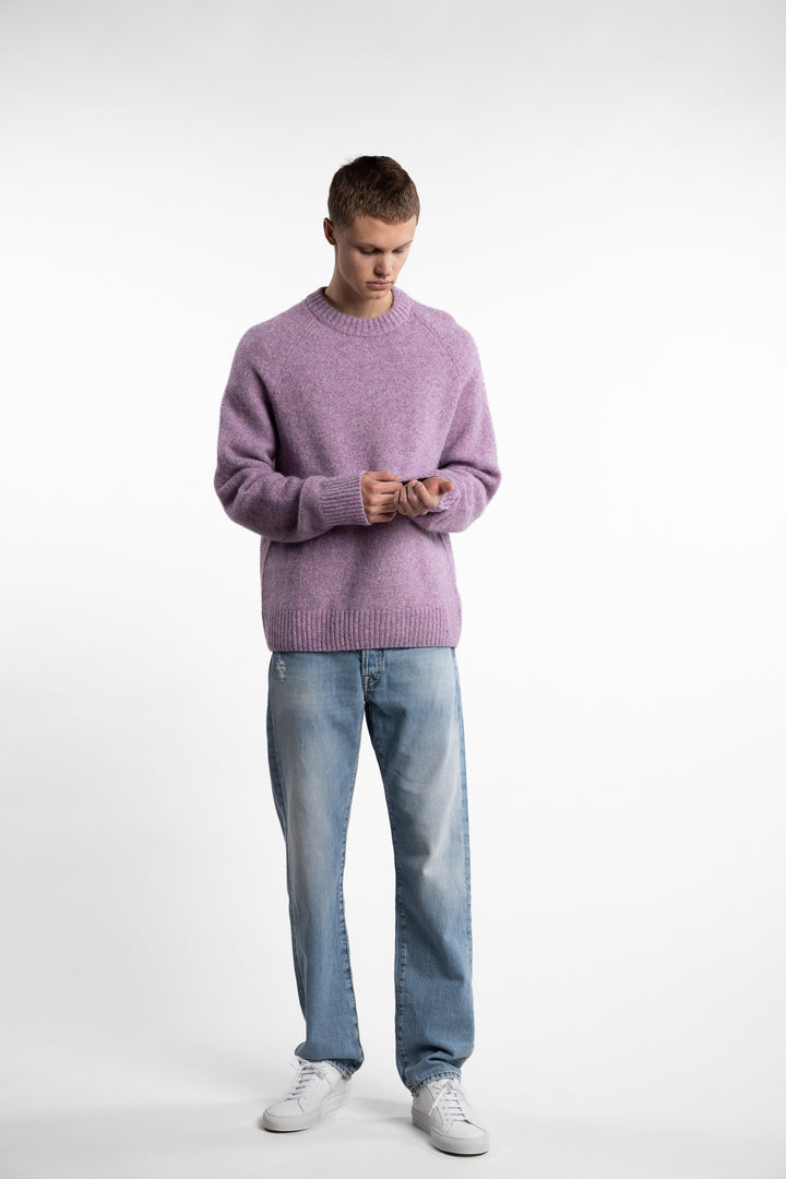 Gilbert Roundneck Knit Oyster Rose Melange