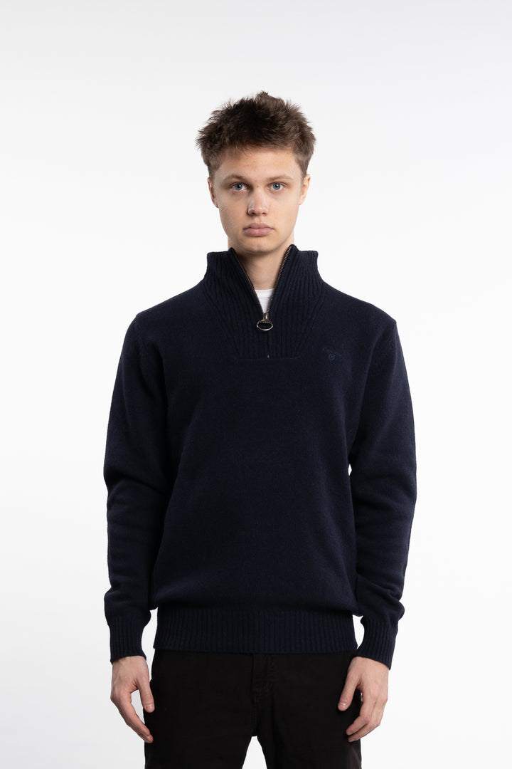 Essential Lambswool Half Zip Knitted Jumper