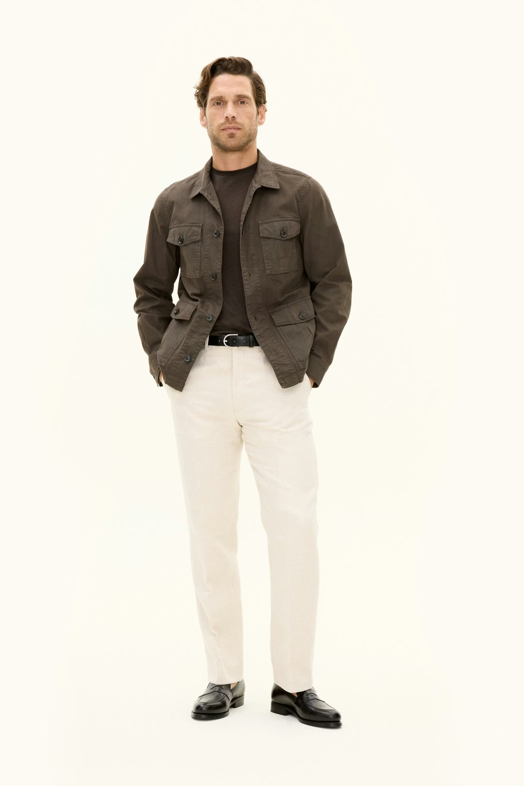 Safari Shirt Jacket Army Green