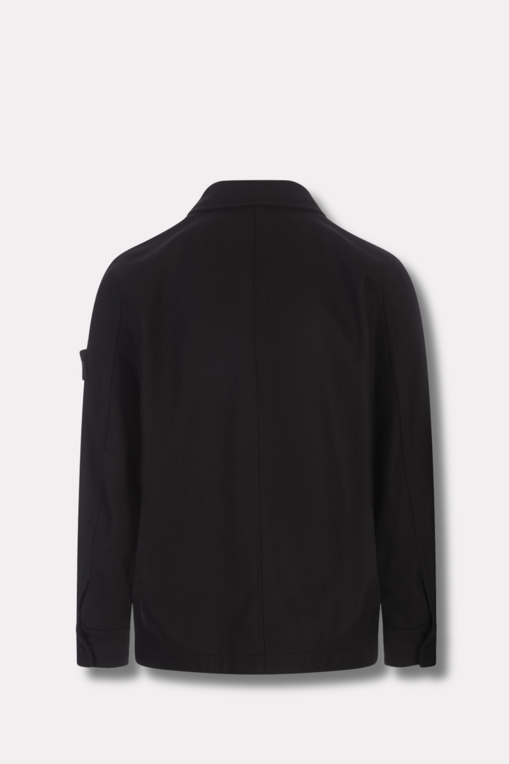 Ghost Wool/Nylon Overshirt Black