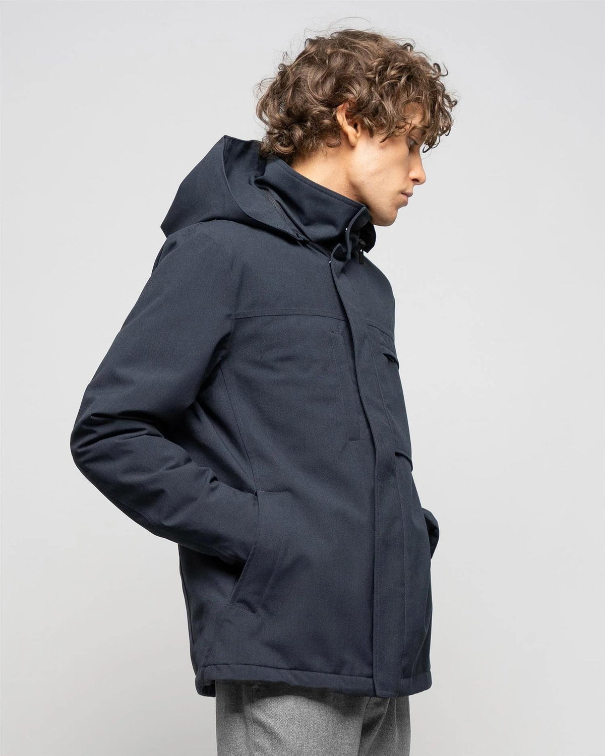 Parker Jacket Navy - JOHNNYLOVE bakfra