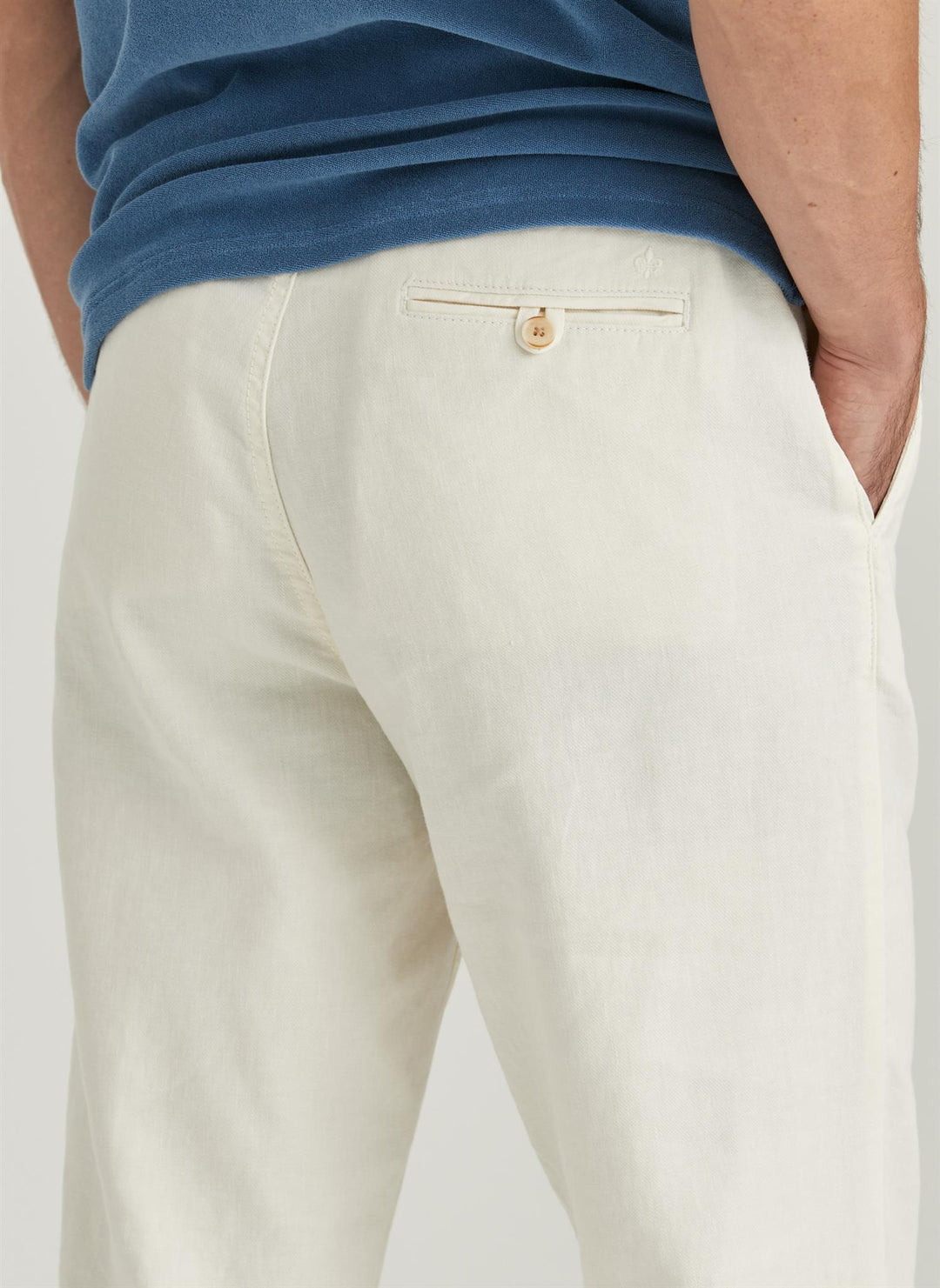 Fenix Cotton/Linen Trouser Off-White