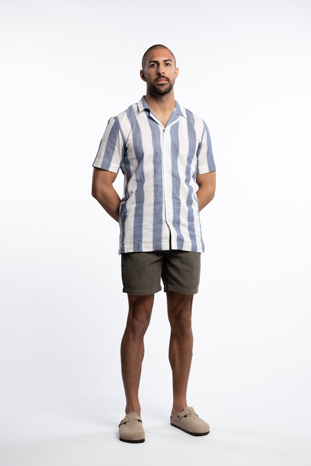 Corduroy Shorts Lt Army
