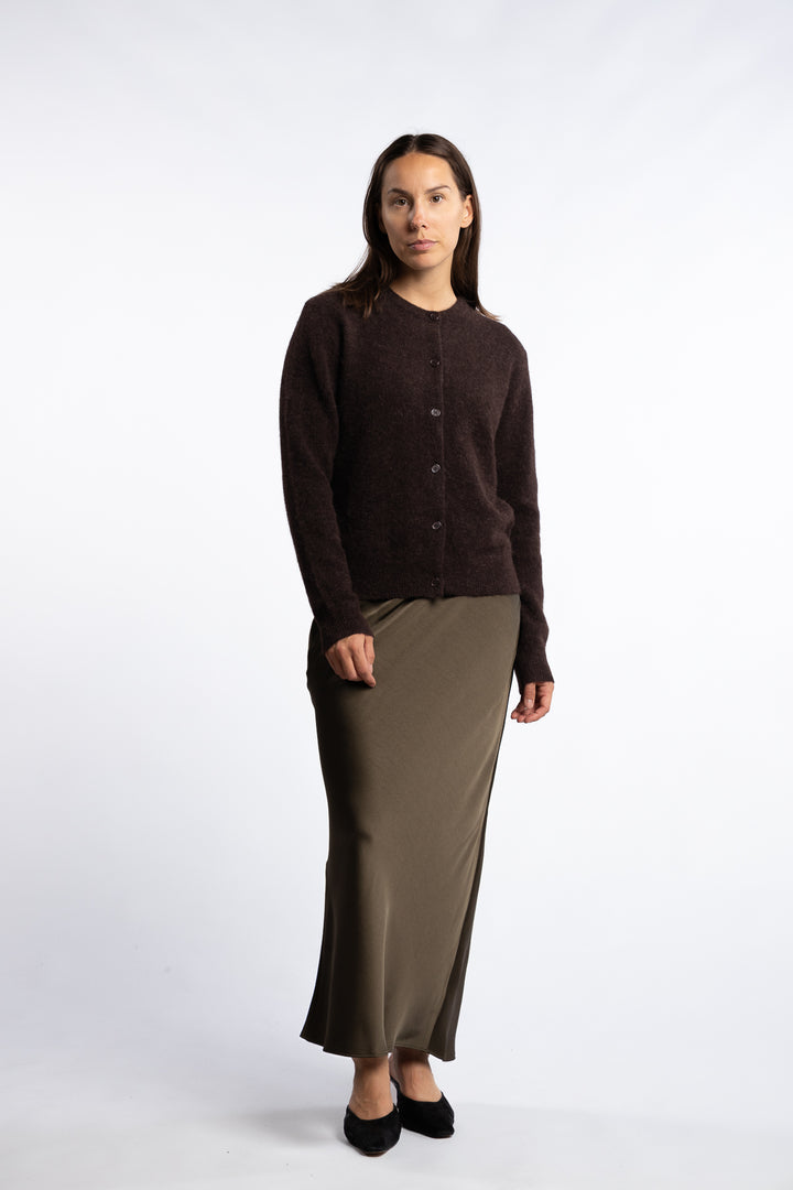 Nor Short Cardigan 7355 - Black Coffee