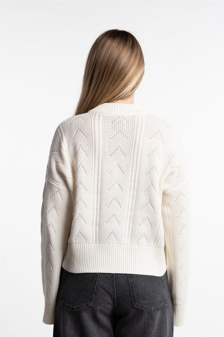 Serena Knit Sweater- White