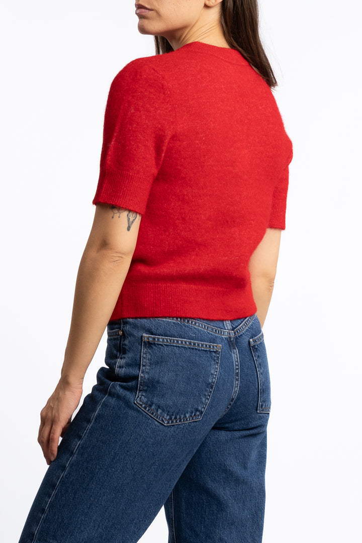 Sanoura SS Cardigan 15556 - Haute Red