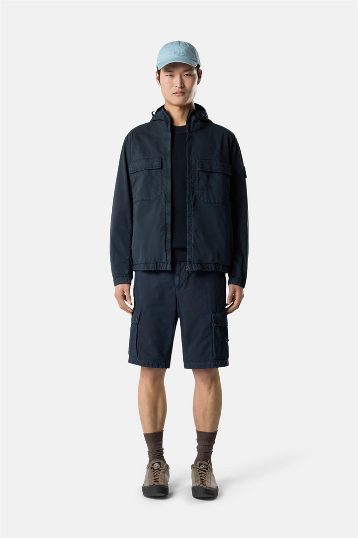 4100077 Hooded jacket with anti-drop Navy