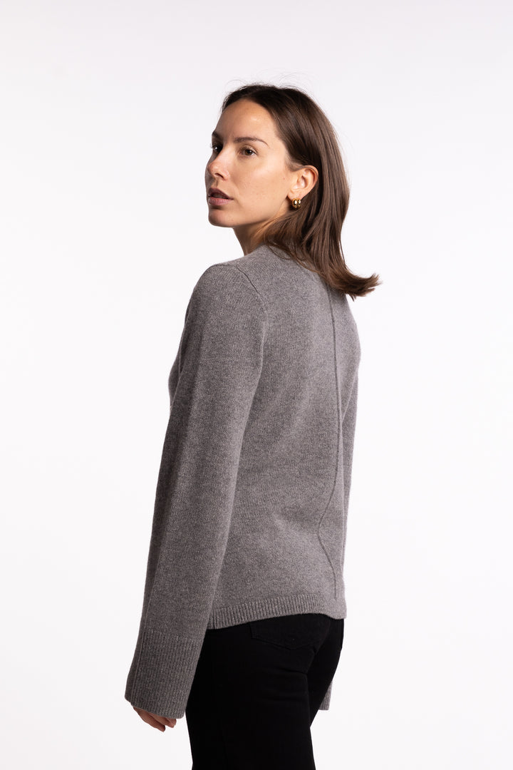 Adele Cardigan - Mid grey