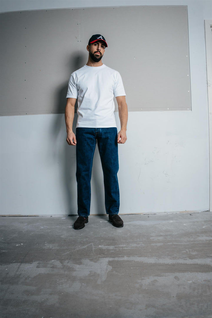 Cotton Crew Neck Hiking T-Shirt White