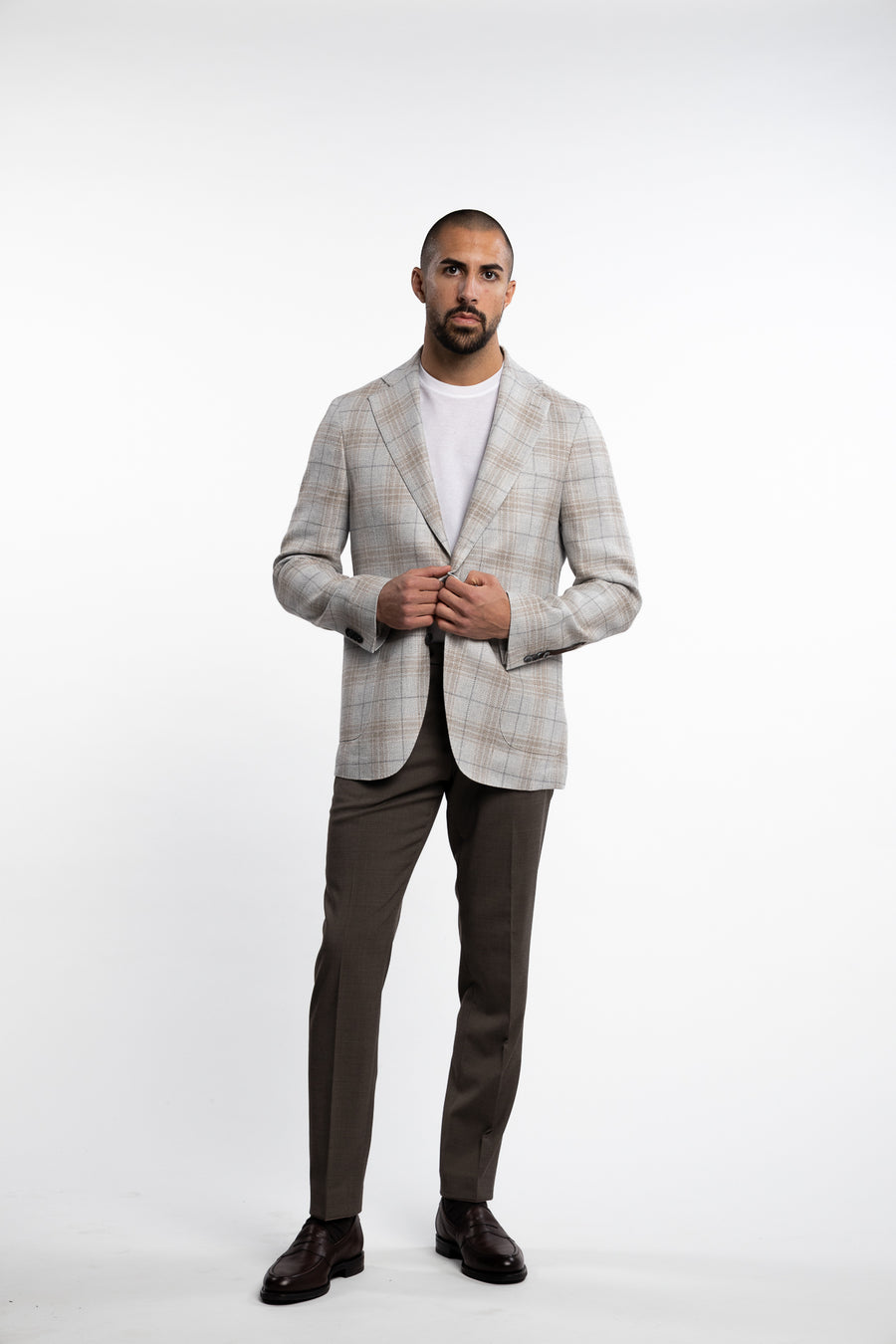 Ferry Regular Fit Soft Patch Blazer Grey Drizzle
