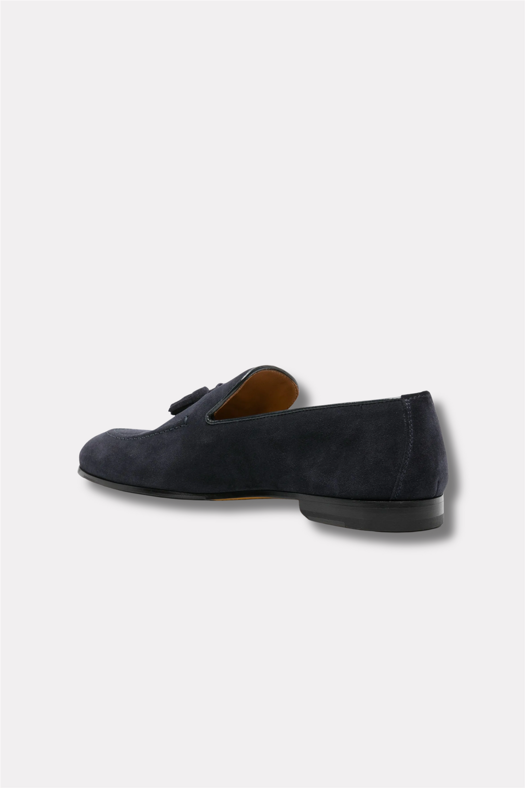 Suede Loafer With Navy Tassels