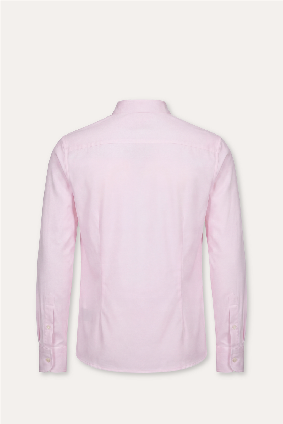 No Collar Cotton Shirt Pink