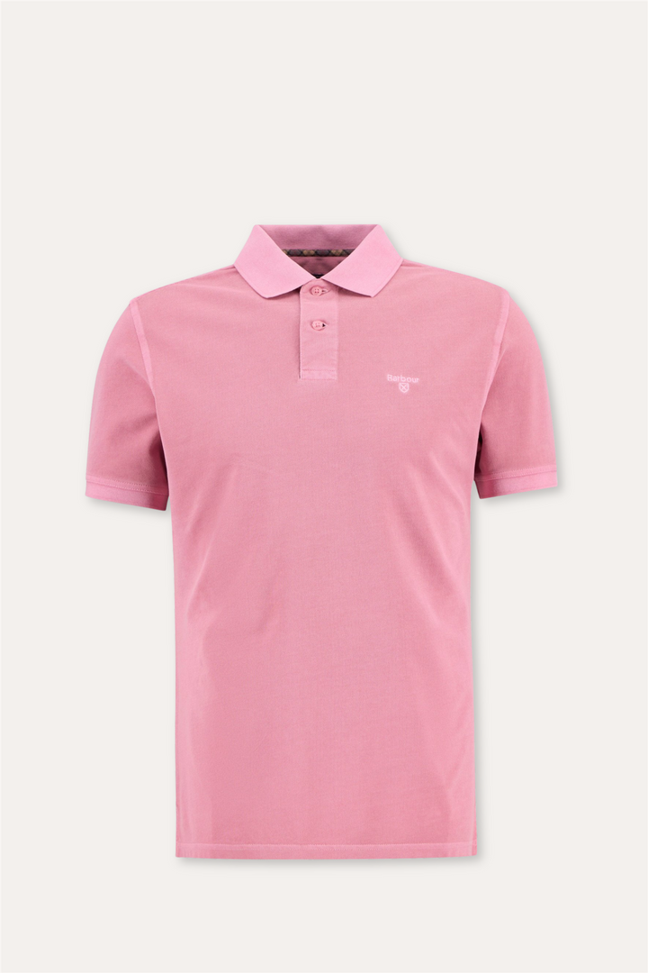 Tartan Polo Washed Pink