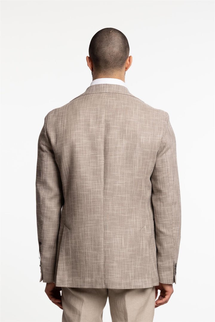 Ferry Regular Fit Cotton Blazer Hazel Beige