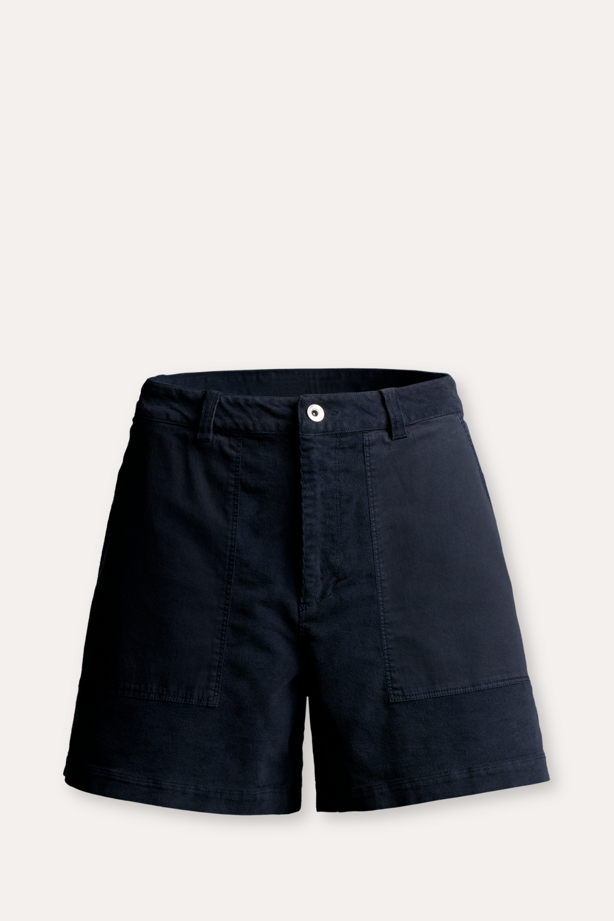 Bay blocked corduroy shorts - Dark navy
