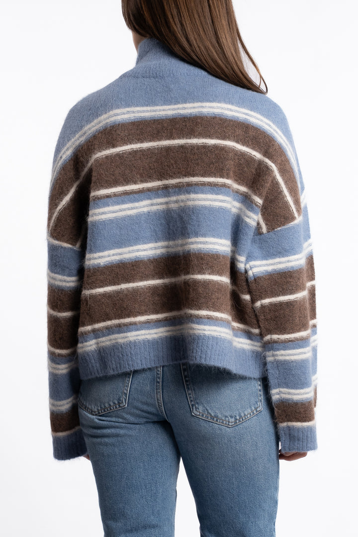Tine Stripe Cardigan - Blue Stripe