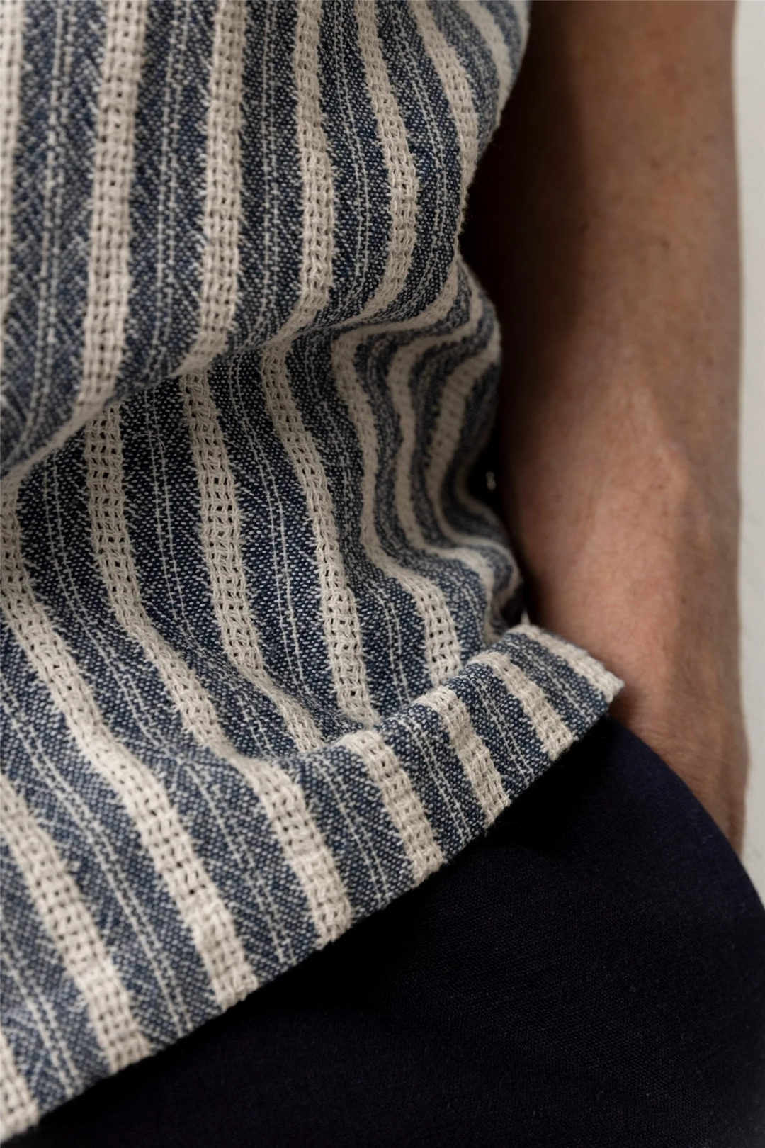 Joe Basso Stripe SS Shirt Salute Navy