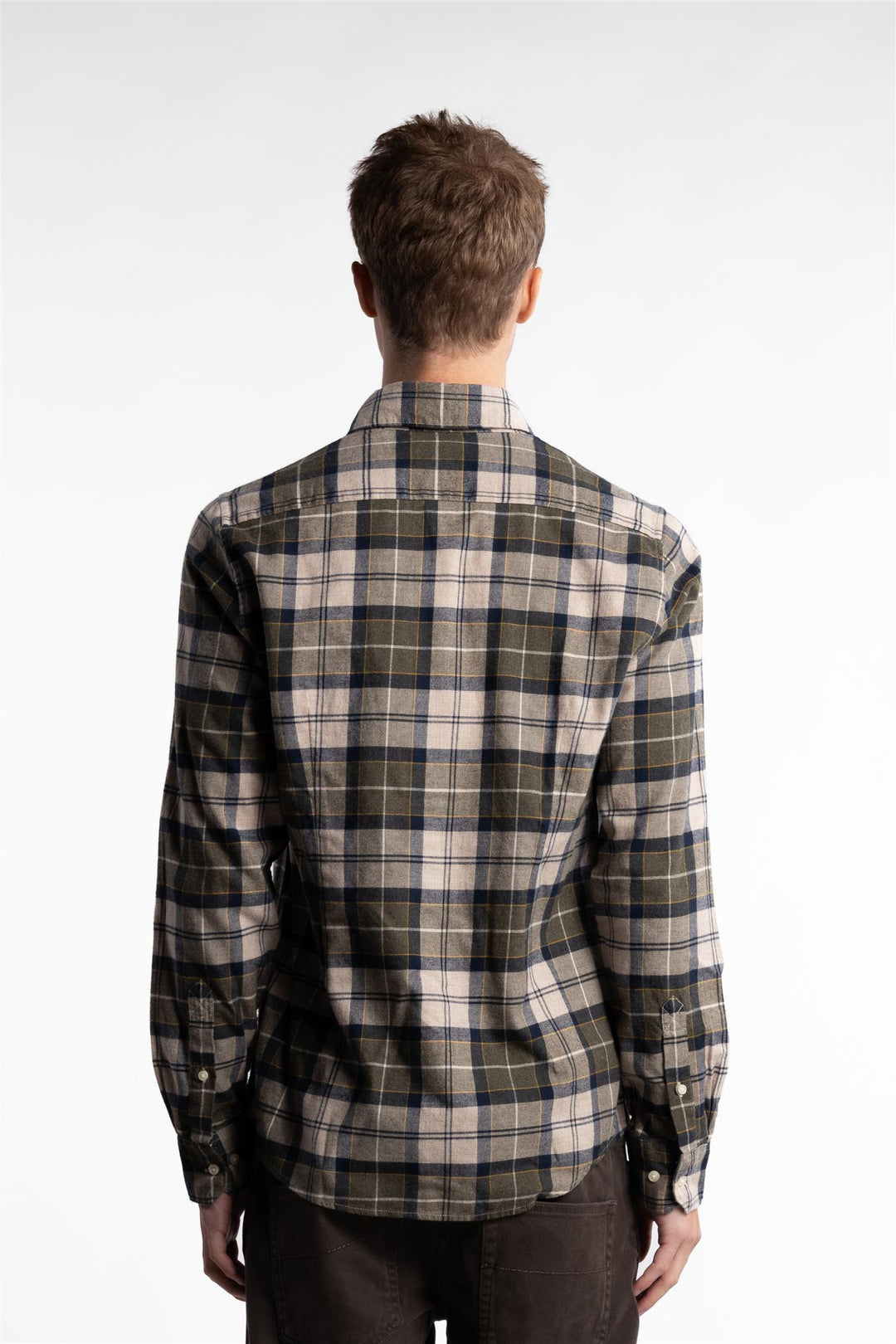 Fortrose Tailored Fit Shirt Forest Mist Tartan