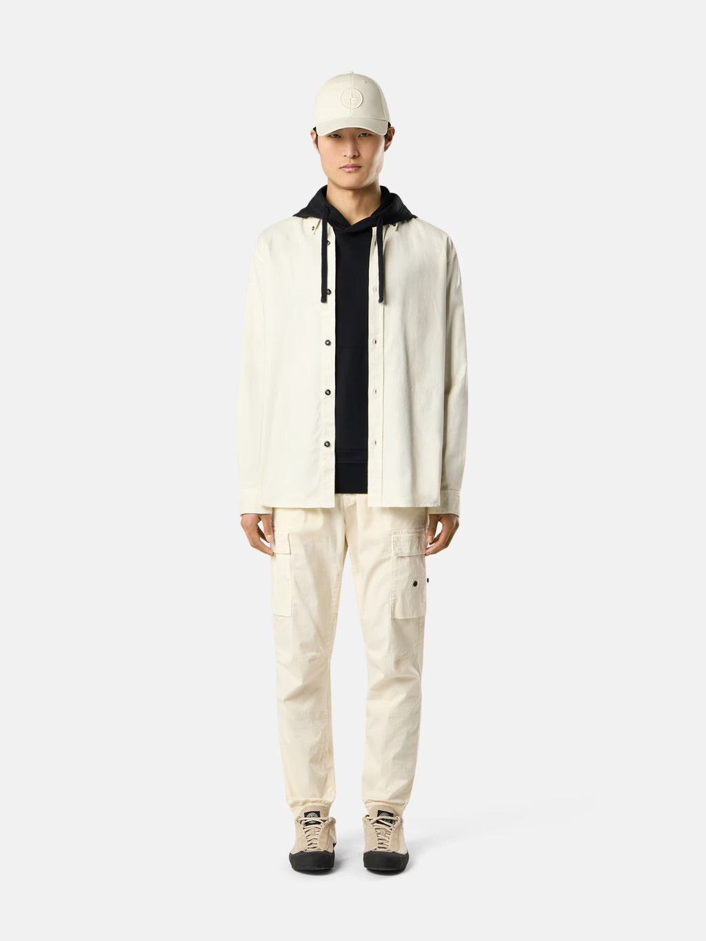 6100062 Garment Dyed Hooded Sweatshirt Black