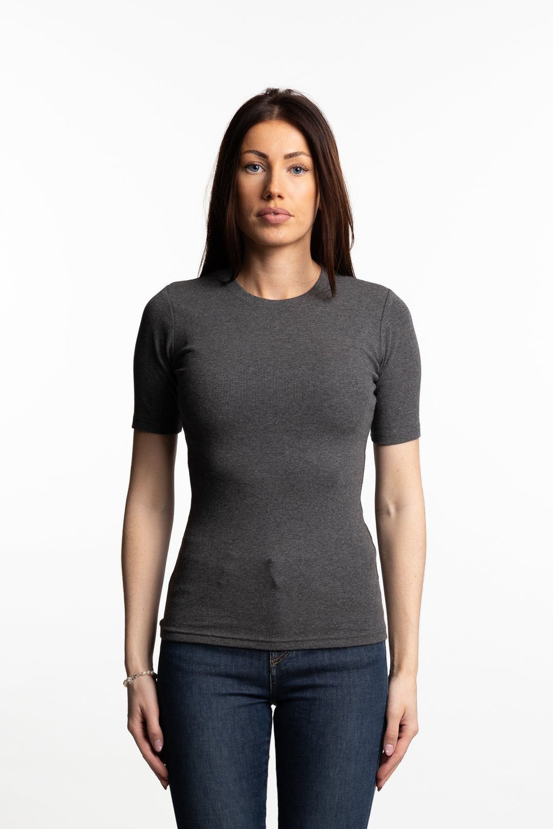 Saalexo T-Shirt 7542- Dark grey mel