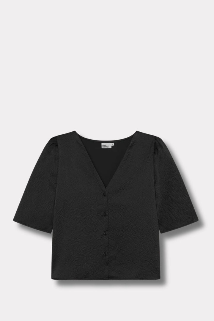 Vesta Blouse- Black