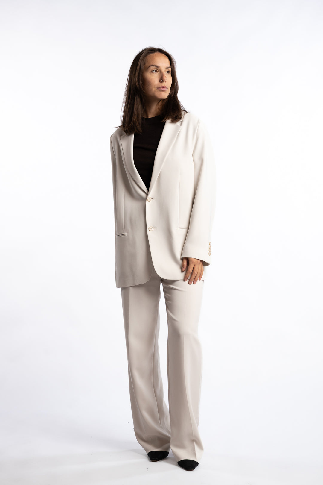 Relaxed Blazer- Ivory