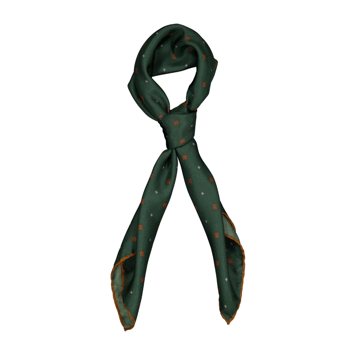 Silk Bandana Green/Brown