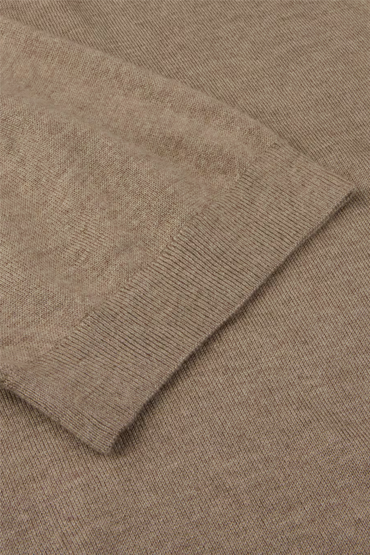Polo Shirt Knitted Silk/Cashmere Beige