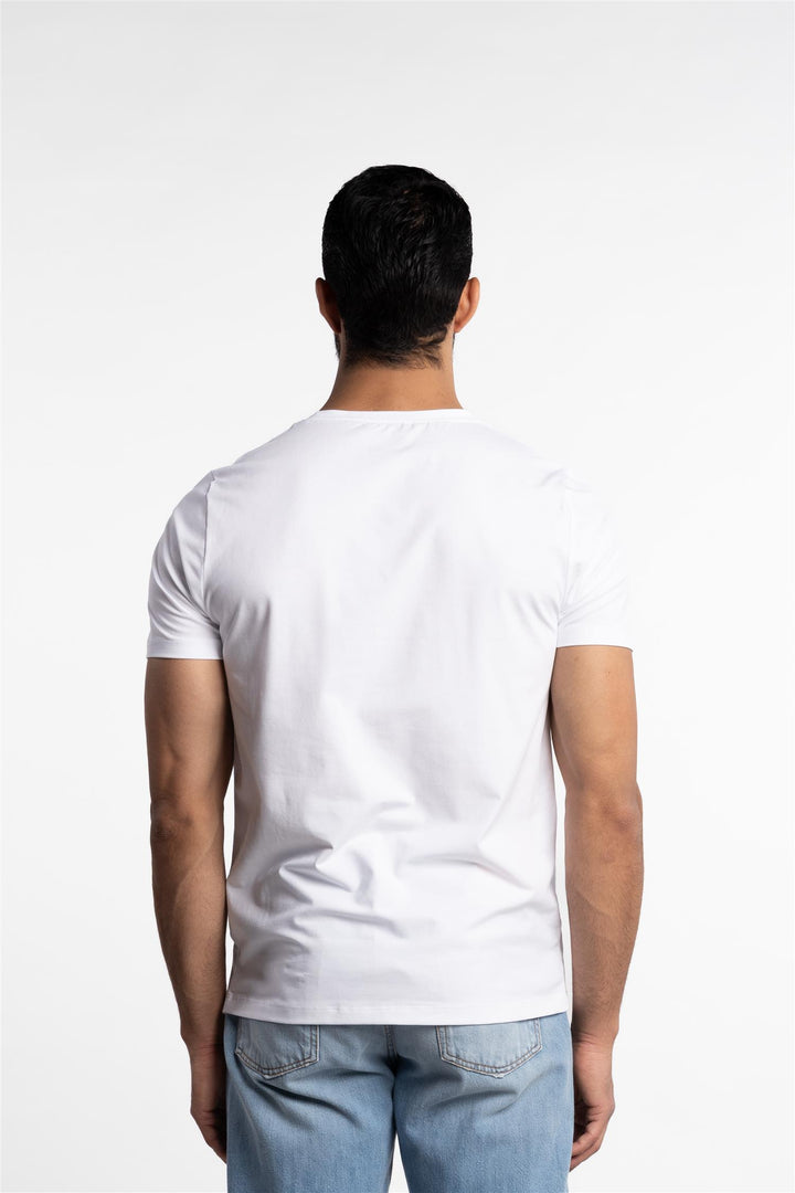 Kyran Cotton Stretch Slim Fit T-Shirt White